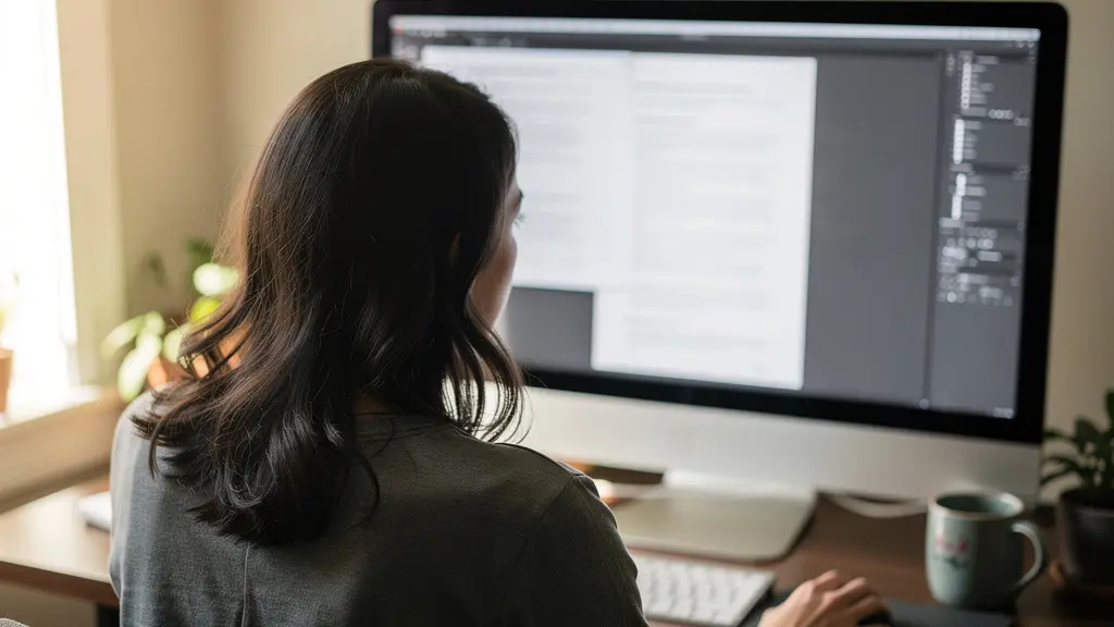 Personne consultant des soumissions d'assurance comparatives sur un écran d'ordinateur